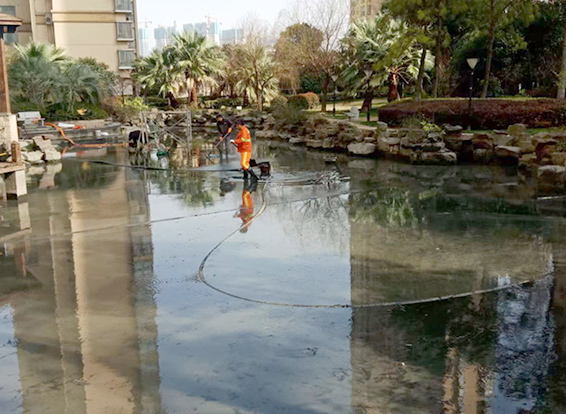 永泰景观池淤泥清理